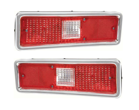 Redline Restomotive® 1971-1972 Chevrolet Nova (1971 Late) Left and Right Hand Tail Lamp Assembly