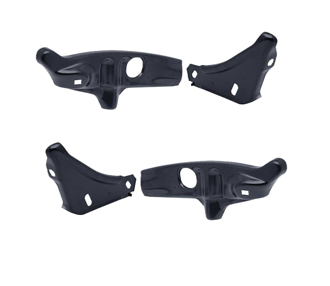 Redline Restomotive® 1968-1972 Chevy II / Nova Front Left and Right 2 Piece Bumper Bracket Set