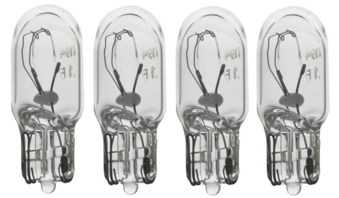 Redline Restomotive® 1968-1987 Chevy Truck 4 Piece Clear Side Marker Light Bulbs