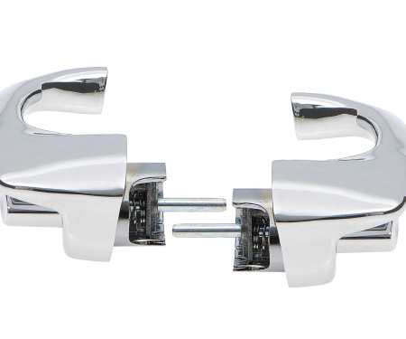 Redline Restomotive® 1966-1967 Chevrolet Chevy II 2 Door Left and Right Outer Door Handle with Push Button