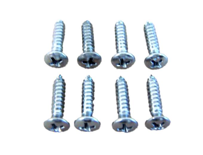 Redline Restomotive® 1956-1957 Ford Thunderbird 8 Piece Porthole Rings To Hard Top Hardware Kit