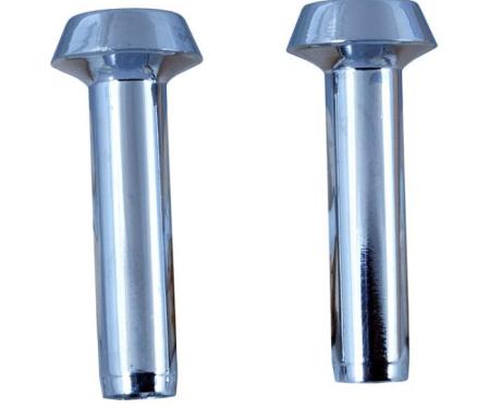 Redline Restomotive® 1965-1967 Ford Car / Bronco Chrome Door Lock Knobs