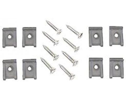 Redline Restomotive® 1967-1969 Camaro / Firebird Kick Panel Radio Speaker Mounting Hardware