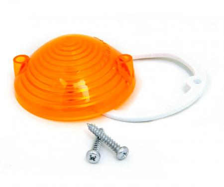 Redline Restomotive® Mustang 64-66 (Left or Right) Park Lamp Lens(amber) & Gasket LG-10-322
