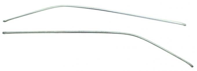 Redline Restomotive® A-Body 66-67 2dr Sedan/Ht Roof Drip Rail Moulding Set (2-Pieces Set) LG-00-1423-A