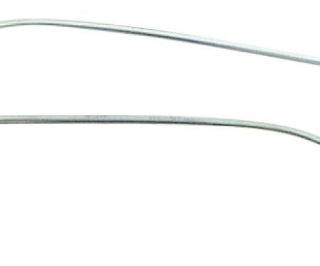 Redline Restomotive® A-Body 66-67 2dr Sedan/Ht Roof Drip Rail Moulding Set (2-Pieces Set) LG-00-1423-A