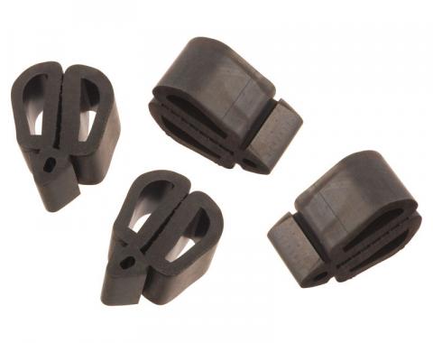 Redline Restomotive® 1967-1978 Ford Car 4 Piece Push in Type Hood to Fender Bumper Set