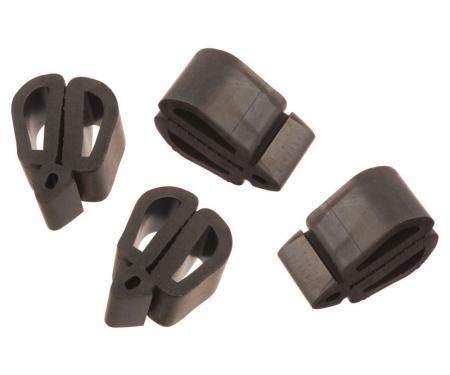 Redline Restomotive® 1967-1978 Ford Car 4 Piece Push in Type Hood to Fender Bumper Set