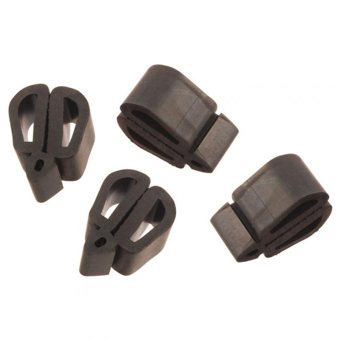 Redline Restomotive® 1967-1978 Ford Car 4 Piece Push in Type Hood to Fender Bumper Set