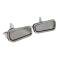 Redline Restomotive® 1969-1982 Chevrolet Corvette Left and Right Door Handle Assemblies with Gaskets