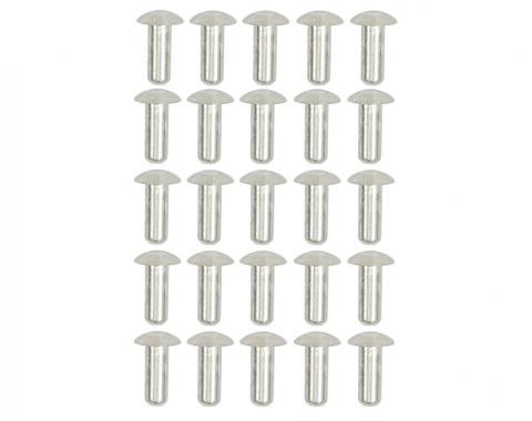 Redline Restomotive® 1953-1967 Chevrolet Corvette 25 Piece Aluminum Round Head Body Assembly Rivet Set