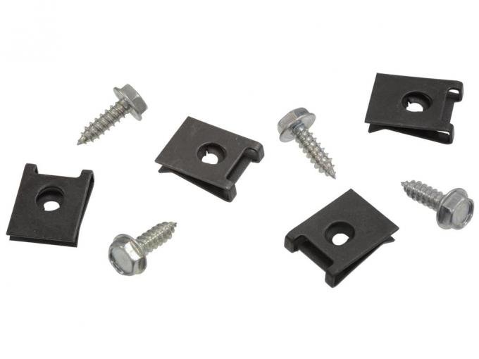Redline Restomotive® 1977-1982 Chevrolet Corvette Parking / Emergency Brake Console Cover Mount Screw Kit