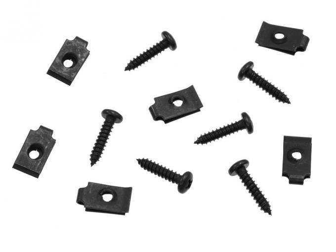 Redline Restomotive® 1968-1972 Chevrolet Corvette Headlight Shield Mount Kit