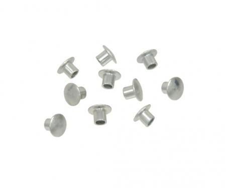 Redline Restomotive® 1968-1982 Chevrolet Corvette 10 Piece Windshield Post Weatherstrip Clips Rivets Set