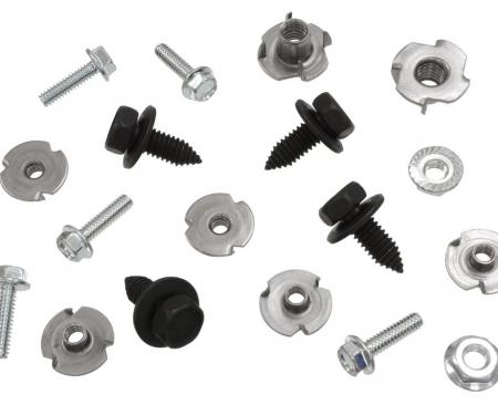 Redline Restomotive® 1969-1976 Chevrolet Corvette Fan Shroud & Extension Mount Kit with T-Nuts for Plastic Shrouds