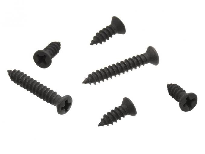 Redline Restomotive® 1978-1982 Chevrolet Corvette 6 Piece T-Top Latch Cover Screws