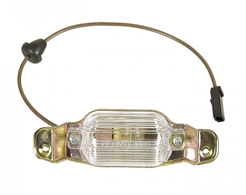 Redline Restomotive® 1966-1972 GM Car Rear License Light / Lamp Assembly