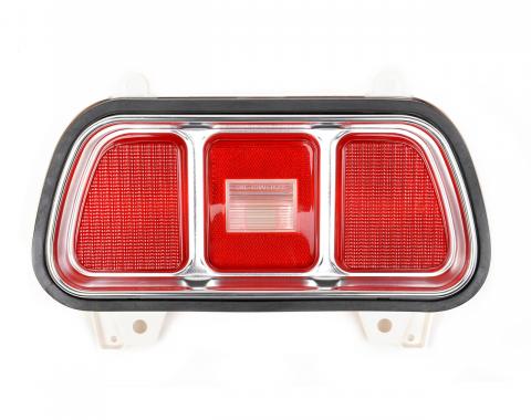 Redline Restomotive® 1971-1973 Ford Mustang Left or Right Tail Lamp Assembly with Bezel