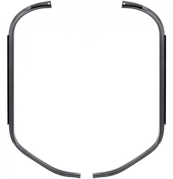 Redline Restomotive® Camaro/Firebird 70-81 Trunk Weatherstrip Gutters (RH & LH, 1 Pair) LG-00-1355-A
