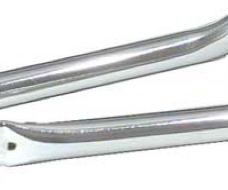 Redline Restomotive® Camaro/Firebird 67-69 Front Fender Brace - 1 Pair (Chrome) LG-00-1322-A