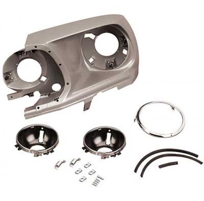 Redline Restomotive® Mustang 69 exc.shelby Headlamp Assy - RH LG-10-297/RH