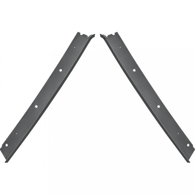 Redline Restomotive® Camaro/Firebird 67-69 Coupe Ft. Pillar Drip Rail Supports - Pair (RH + LH) LG-00-1482-A