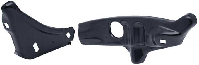 Redline Restomotive® 1968-1972 Chevy II / Nova Front Left 2 Piece Bumper Bracket Set