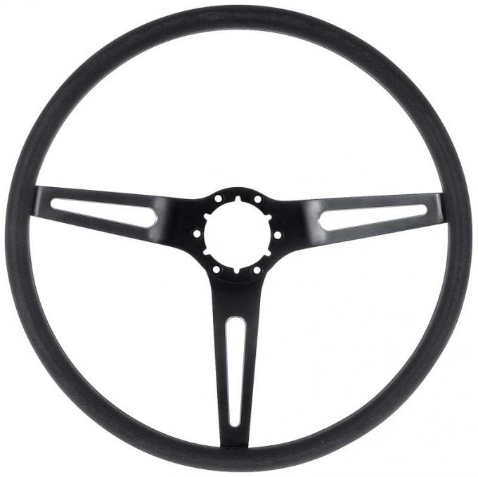 Redline Restomotive® Camaro 69/Chevelle, El Camino 69-72/Nova69-70/Monte Carlo 70-72/Impala 70/Chevy P/U 67-87 3-Spoke Comfort Grip Steering Wheel - Black Spokes LG-00-2492