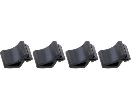 Redline Restomotive® 1962-1965 Chevrolet Chevy II 4 Piece Hood Side Rubber Bumpers