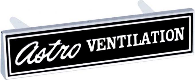 Redline Restomotive® Camaro/Firebird/Impala 69-70 Astro Ventilation Emblem LG-00-2388