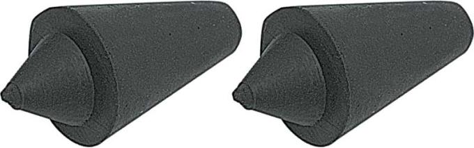 Redline Restomotive® 1969-1977 Camaro & 1973-1974 Nova / Ventura / Apollo / Omega 13/16" Tall Rear License Bracket Rubber Bumpers