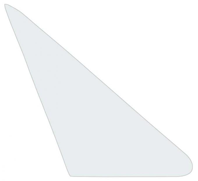 Redline Restomotive® Mustang 64-66 Vent Window Glass - RH, Clear LG-10-318/RH