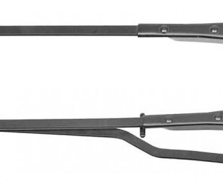 Redline Restomotive® Camaro/Firebird 70-81 (Hidden Arm Style) Black Wiper Arm - Pair (R+l) LG-00-1951-A