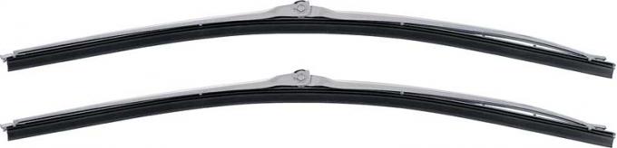 Redline Restomotive® Camaro/Firebird 70-92 w/Hidden Wiper System Wiper Blade - Brushed (18