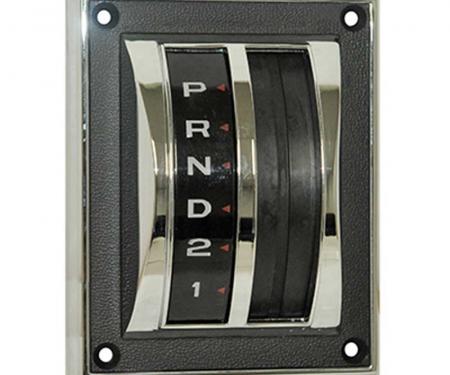 Redline Restomotive® Mustang 67-68 Auto Shift Selector Dial Bezel LG-10-627