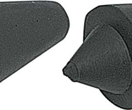 Redline Restomotive® 1969-1977 Camaro & 1973-1974 Nova / Ventura / Apollo / Omega 13/16" Tall Rear License Bracket Rubber Bumpers