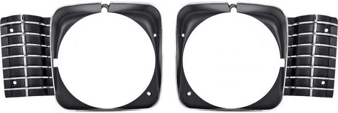 Redline Restomotive® Nova 69-72 Headlight Bezel - 1 Pair LG-00-402