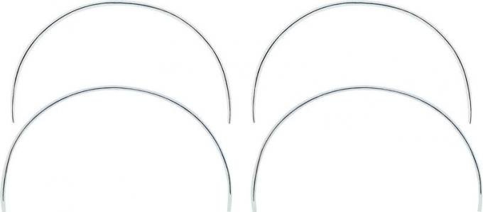 Redline Restomotive® Camaro 68 RS Only Wheel Opening Moulding Set (4-Pieces Set) LG-00-590-A
