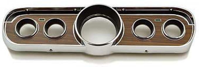 Redline Restomotive® Mustang 65-66 Pony (W/Gauge) Instrument Bezel - Woodgrain LG-10-095