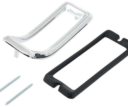 Redline Restomotive® Mustang 67 exc.shelby (Use 6 Per Car) Taillight Bezel - Chrome, 1 Pc LG-10-240