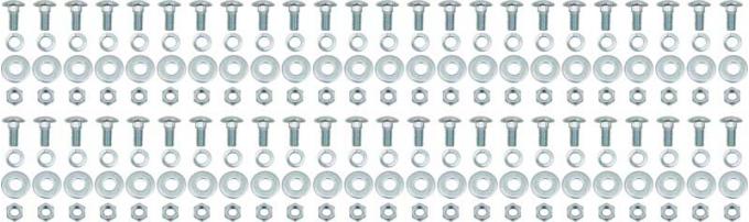 Redline Restomotive® 1967-1972 Chevy Truck Steel Perimeter Mounting Hardware for Steel Floor Truck