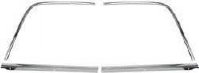 Redline Restomotive® Nova 68-74 RR. Window Moulding Set (4-Pieces Set) LG-00-1612-A