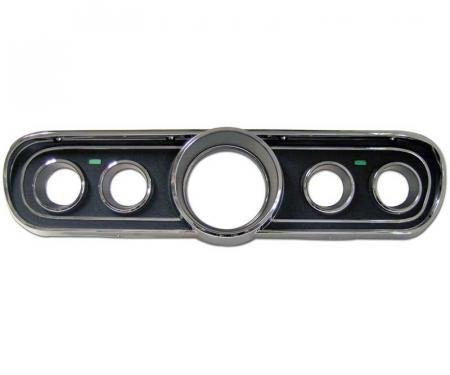 Redline Restomotive® Mustang 66 Std Instrument Bezel - Black LG-10-094