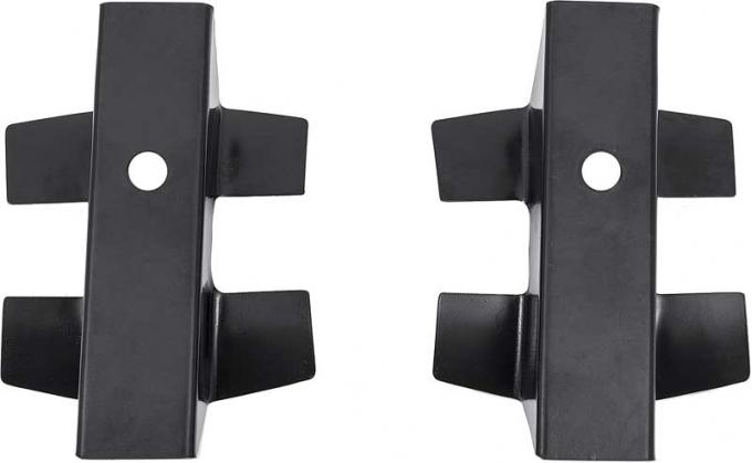 Redline Restomotive® Camaro 73-81/Firebird 70-81 Console to Floor Mounting Bracket Set - 2 Pieces LG-00-2090-A