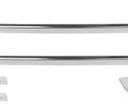 Redline Restomotive® Mustang 64-66 Ht (6 Pcs/Set, w/19 Clips) RR. Window Moulding Set LG-10-273