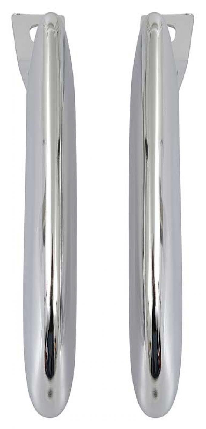 Redline Restomotive® Mustang 64-66 RR. Bumper Chrome Guard - 1 Pair (RH & LH) LG-10-253