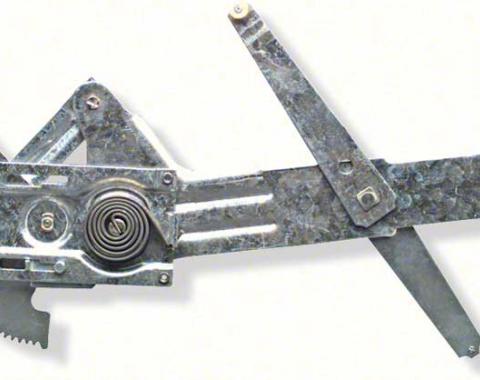 Redline Restomotive® Camaro/Firebird 68-69 Std Window Regulator - LH, Manual LG-00-442/LH
