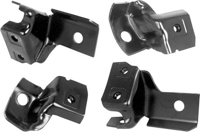 Redline Restomotive® Camaro 69 RR. Bumper Inner & Outer Bracket Set (4-Pieces) LG-00-1294-A