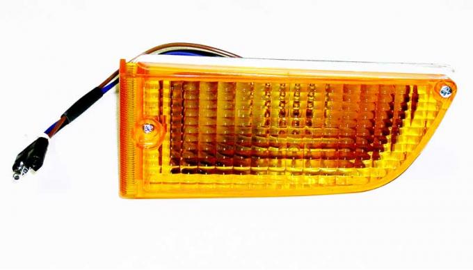 Redline Restomotive® 1971-1972 Ford Mustang Left Hand Amber Parking Lamp Assembly