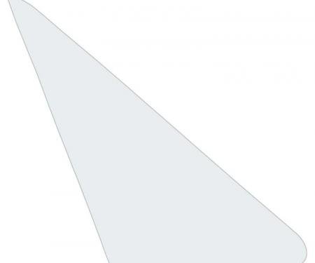 Redline Restomotive® Mustang 64-66 Vent Window Glass - RH, Clear LG-10-318/RH